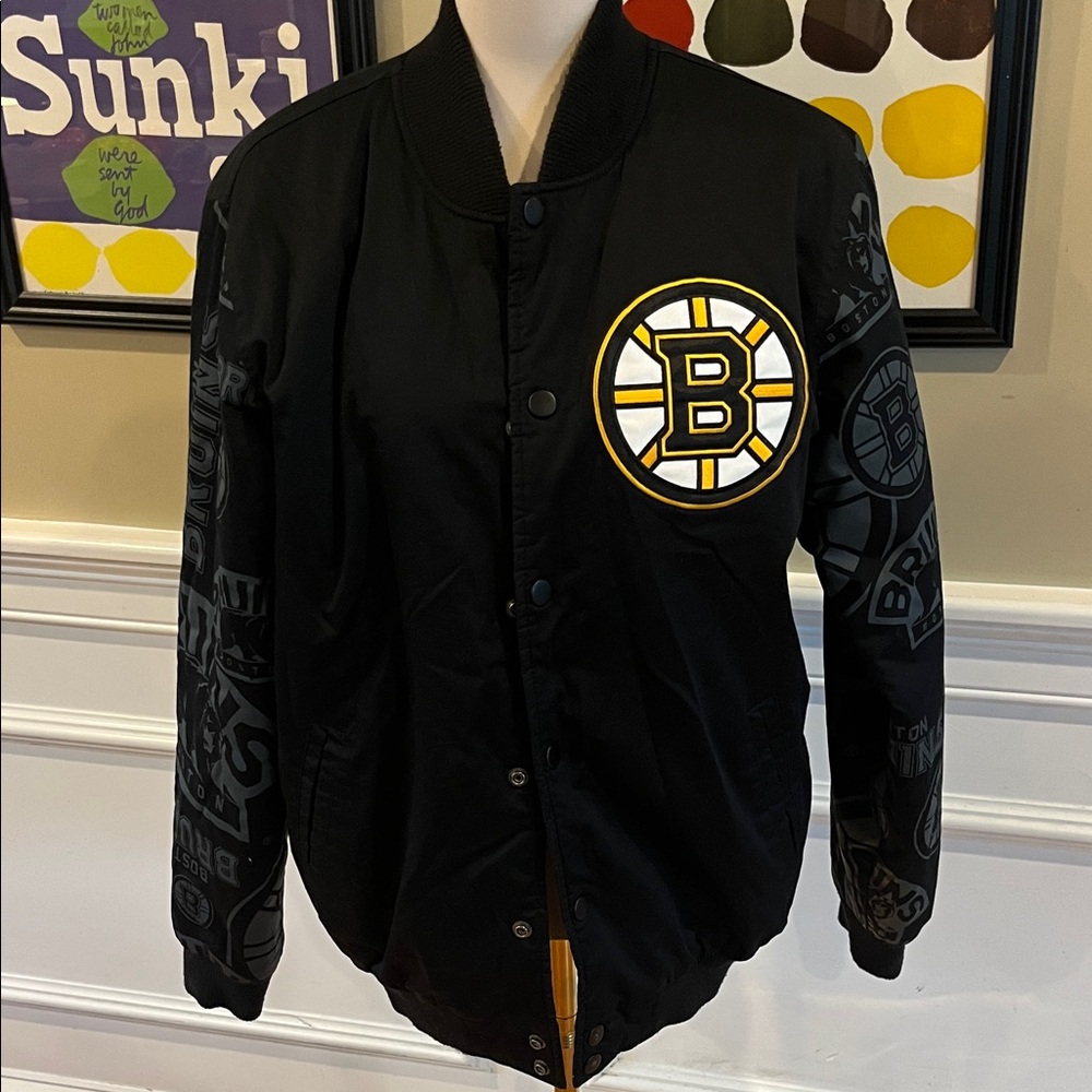 Vintage Starter Bruins Bomber Jacket